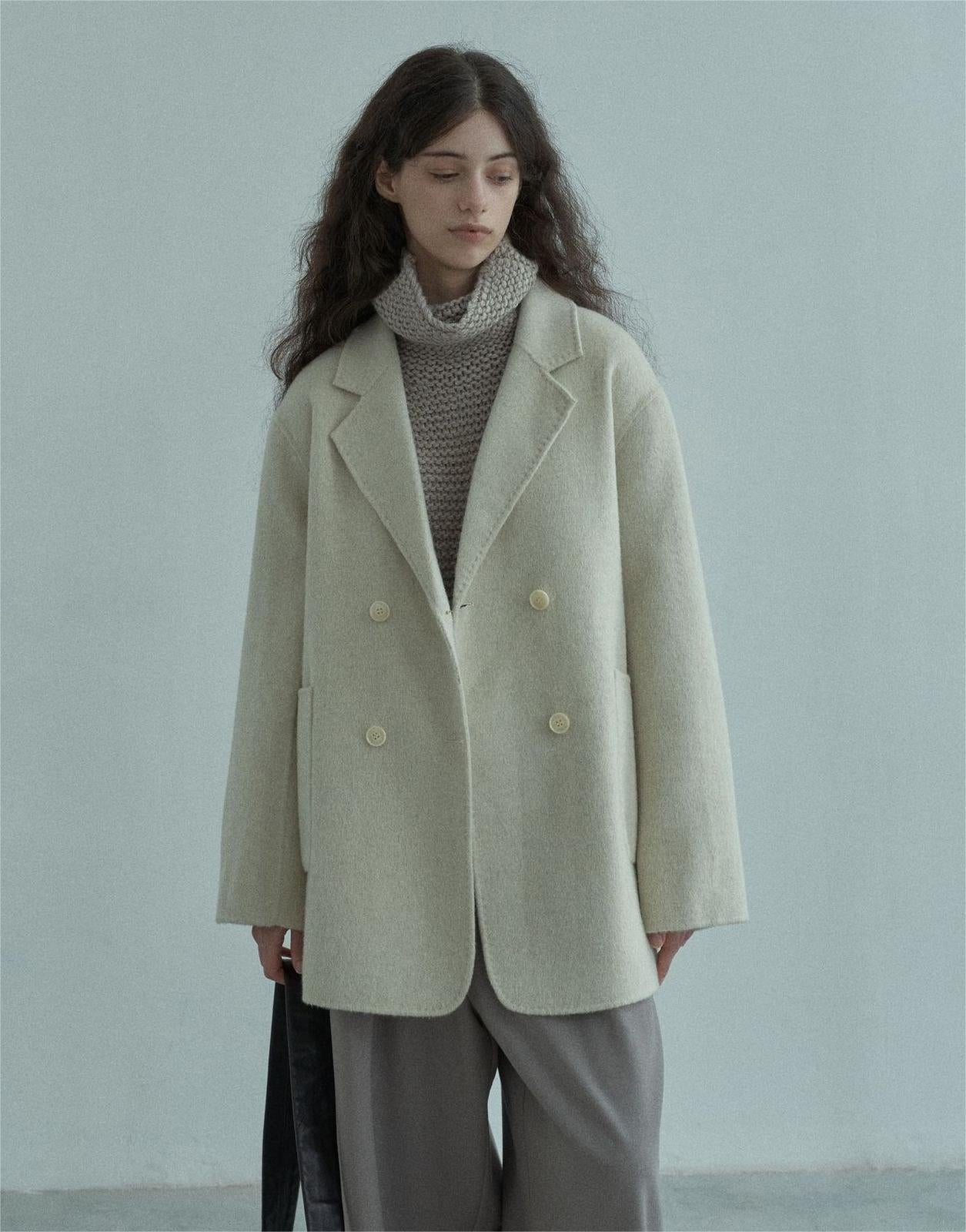 Handmade Lamb Wool Olivia Overcoat