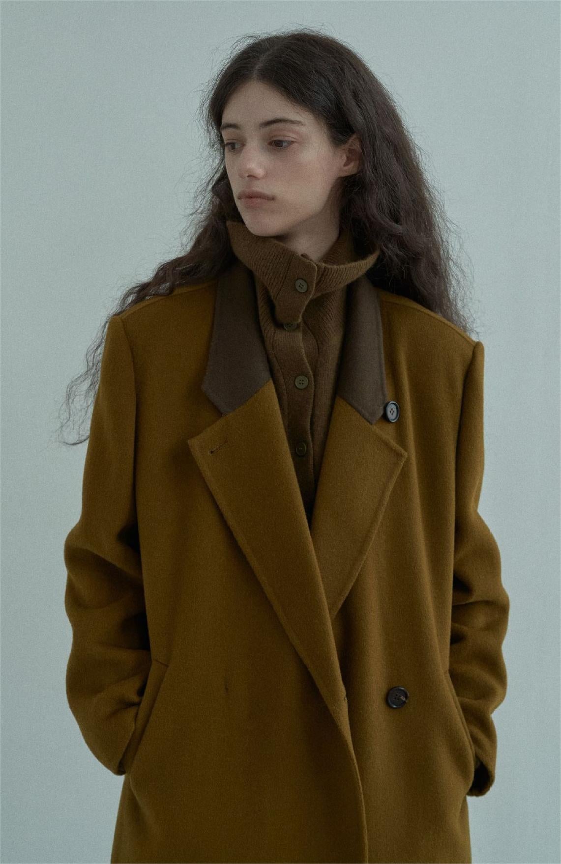 Handmade Lamb Wool Alba Overcoat