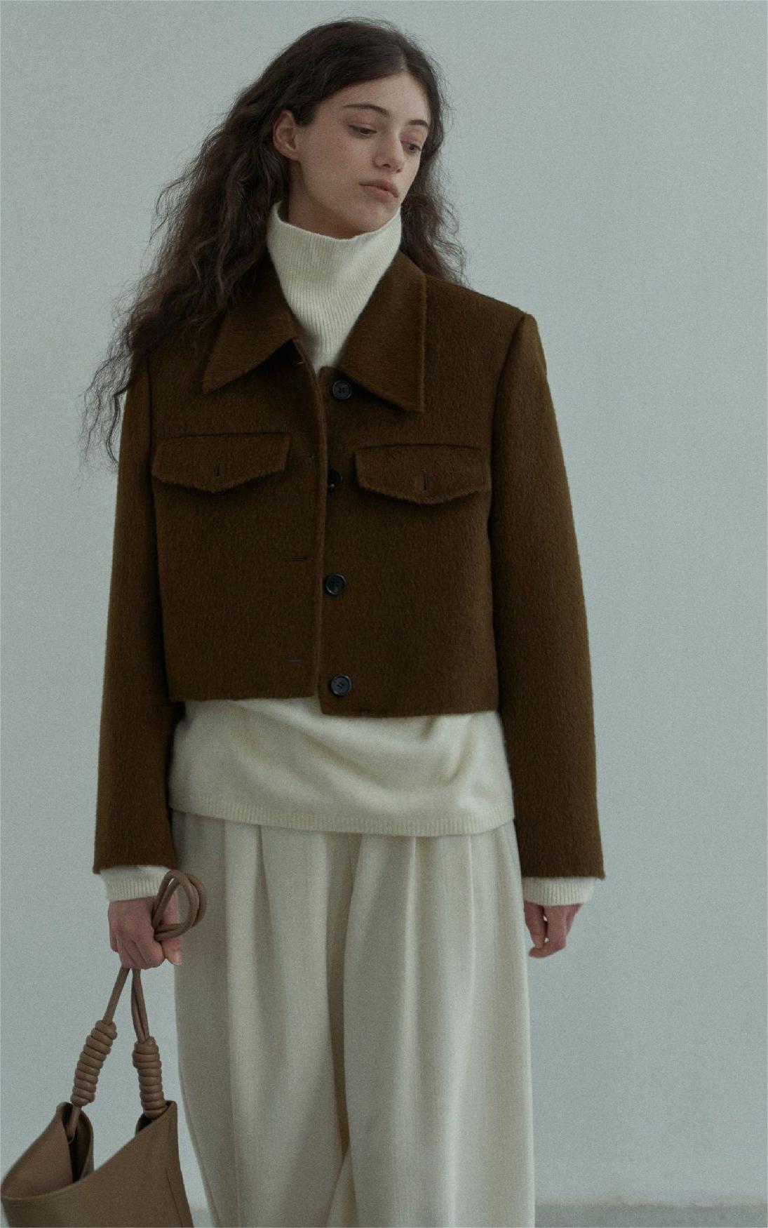 Handmade Lamb Wool Sofía Overcoat