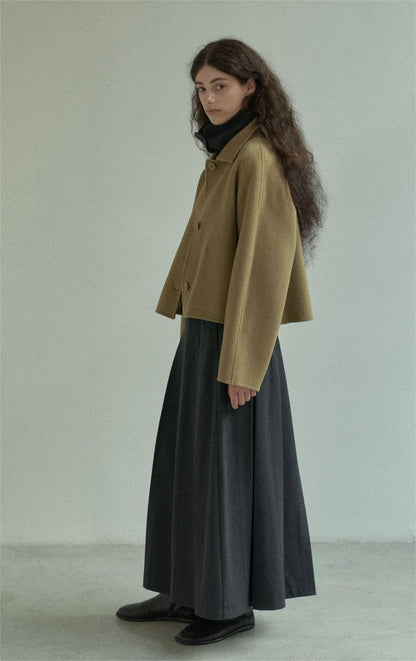 Handmade Lamb Wool Claudia Overcoat