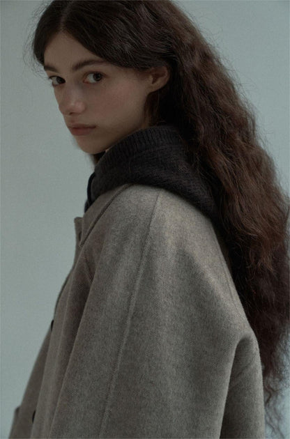 Handmade Lamb Wool Lucía Overcoat