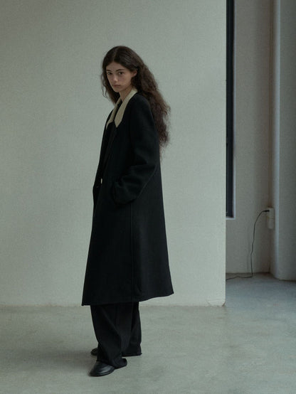 Handmade Lamb Wool Alba Overcoat