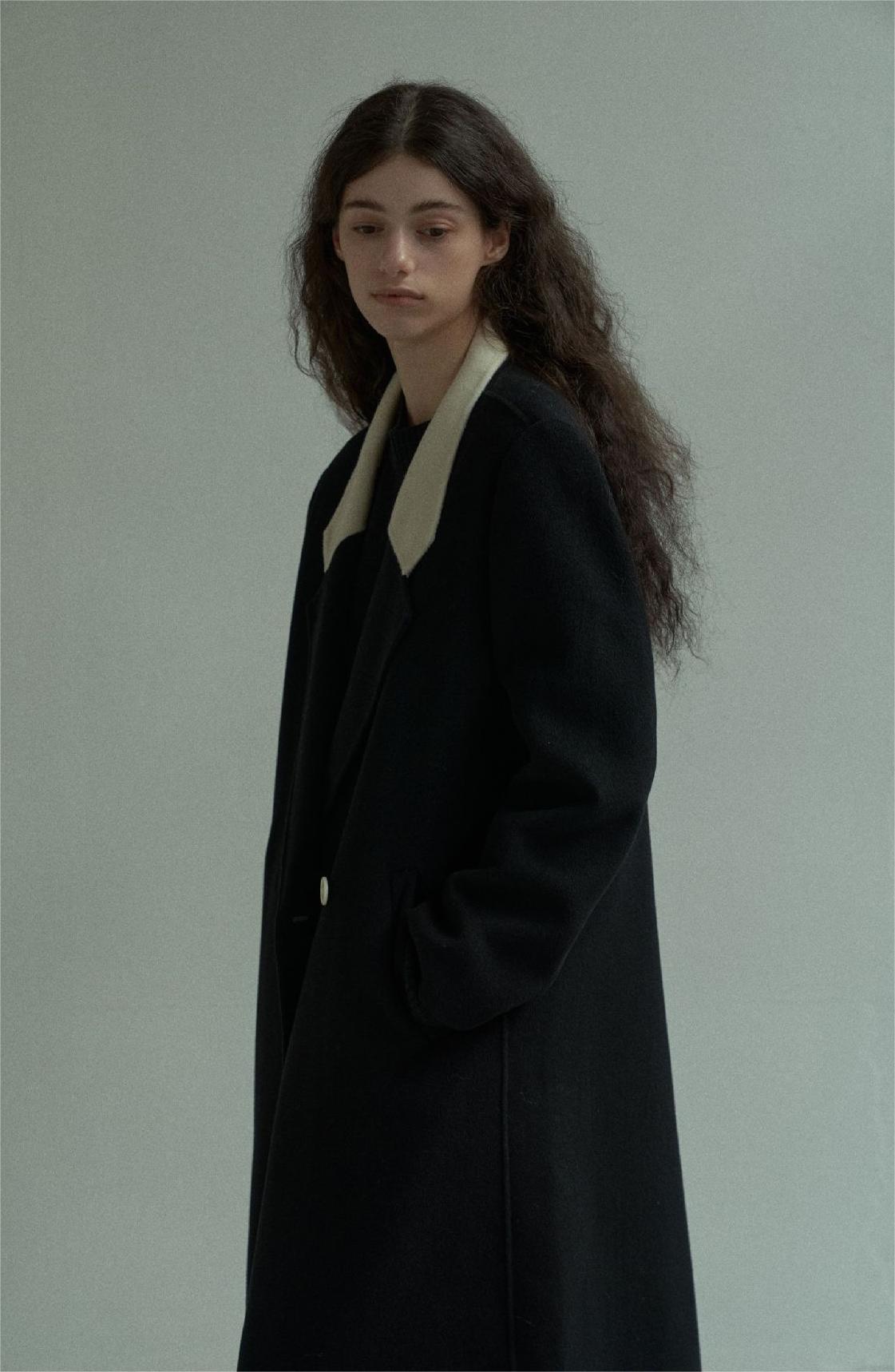 Handmade Lamb Wool Alba Overcoat