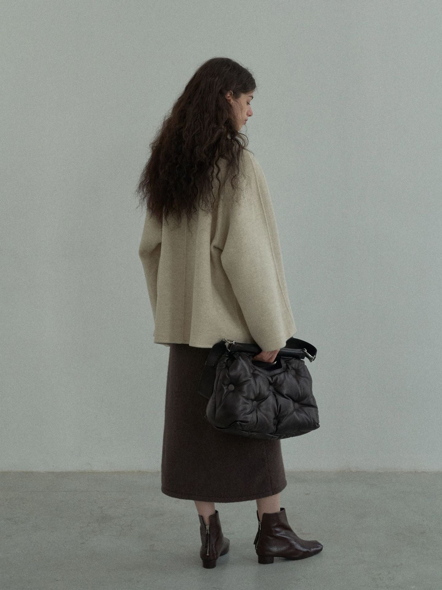 Handmade Lamb Wool Lucía Overcoat