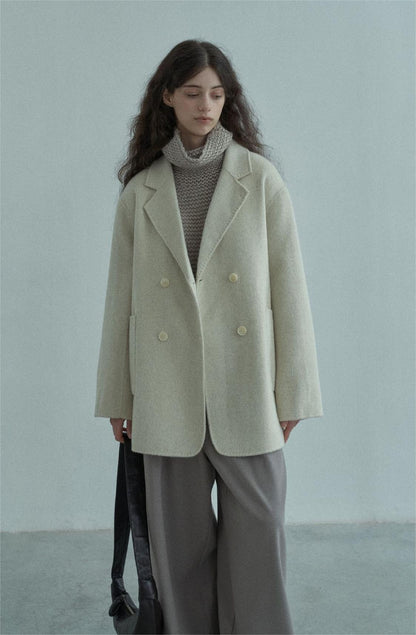 Handmade Lamb Wool Olivia Overcoat